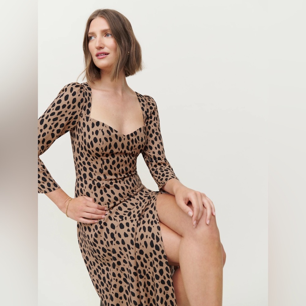 Reformation Leopard Print Dress